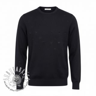 Tessuti per maglioni BIG KNIT DOT black