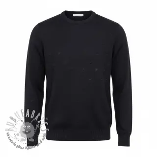 Tessuti per maglioni BIG KNIT DOT black