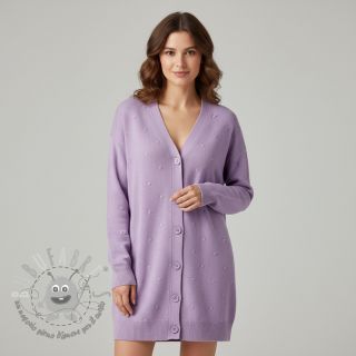 Tessuti per maglioni BIG KNIT DOT violet