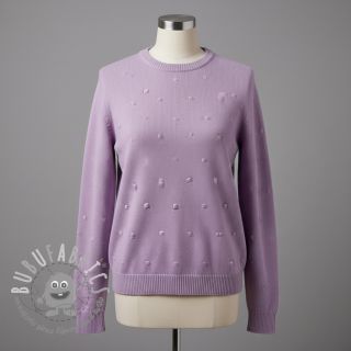 Tessuti per maglioni BIG KNIT DOT violet