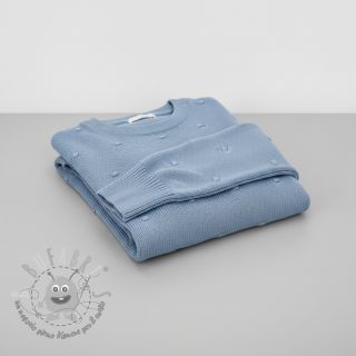 Tessuti per maglioni BIG KNIT DOT blue