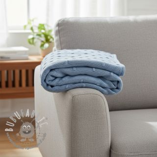 Tessuti per maglioni BIG KNIT DOT blue