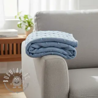 Tessuti per maglioni BIG KNIT DOT blue