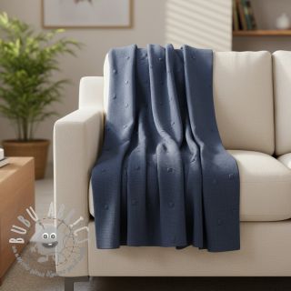 Tessuti per maglioni BIG KNIT DOT navy