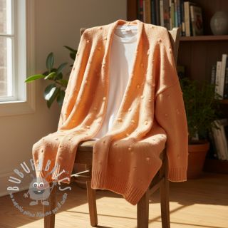 Tessuti per maglioni BIG KNIT DOT peach