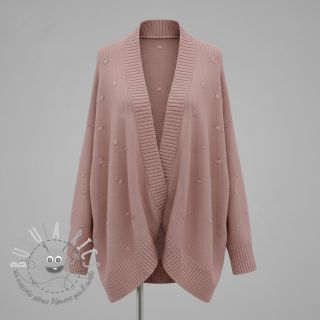 Tessuti per maglioni BIG KNIT DOT old pink