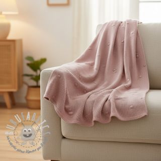 Tessuti per maglioni BIG KNIT DOT old pink