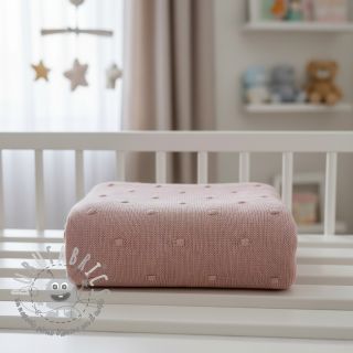 Tessuti per maglioni BIG KNIT DOT old pink
