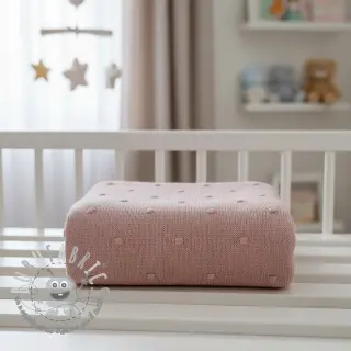 Tessuti per maglioni BIG KNIT DOT old pink