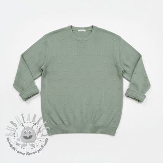 Tessuti per maglioni BIG KNIT DOT old green