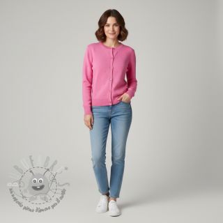 Tessuti per maglioni BIG KNIT DOT pink