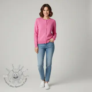 Tessuti per maglioni BIG KNIT DOT pink