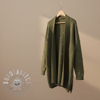 Tessuti per maglioni BIG KNIT DOT camo green