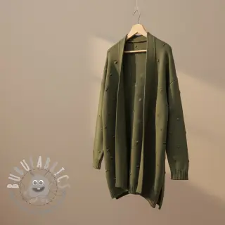 Tessuti per maglioni BIG KNIT DOT camo green