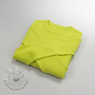 Tessuti per maglioni BIG KNIT DOT bright green