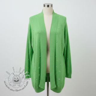 Tessuti per maglioni BIG KNIT DOT grass green