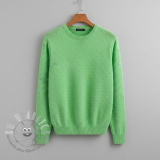Tessuti per maglioni BIG KNIT DOT grass green