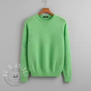 Tessuti per maglioni BIG KNIT DOT grass green
