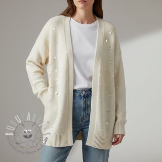 Tessuti per maglioni BIG KNIT DOT off white