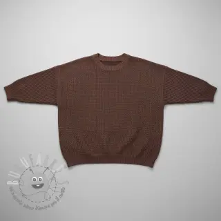 Tessuti per maglioni BIG KNIT dark brown
