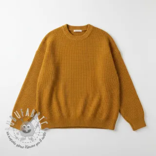 Tessuti per maglioni BIG KNIT mustard