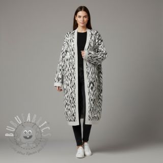 Maglia jacquard Comfy Blurry Ikat grey