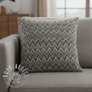 Maglia jacquard Comfilia Zigzag wavy brown