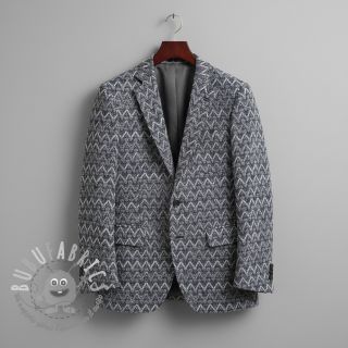 Maglia jacquard Comfilia Zigzag wavy blue