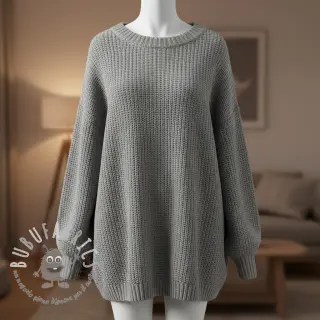 Tessuti per maglioni BIG KNIT light grey