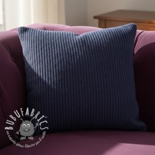 Tessuti per maglioni BIG KNIT navy