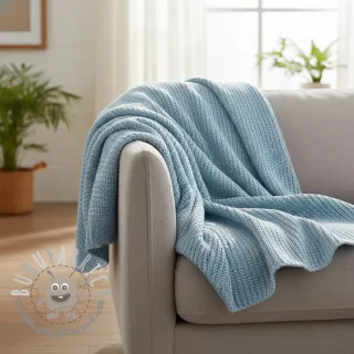 Tessuti per maglioni BIG KNIT baby blue
