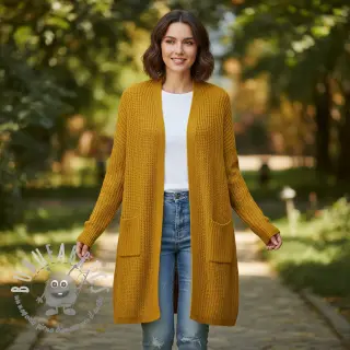 Tessuti per maglioni BIG KNIT yellow