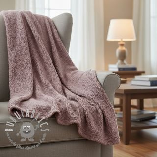 Tessuto per cappotti TEDDY dark powder