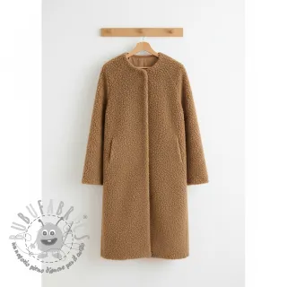 Tessuto per cappotti TEDDY camel
