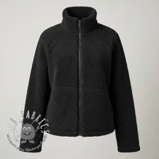 Tessuto per cappotti TEDDY black
