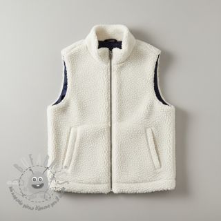 Tessuto per cappotti TEDDY ecru