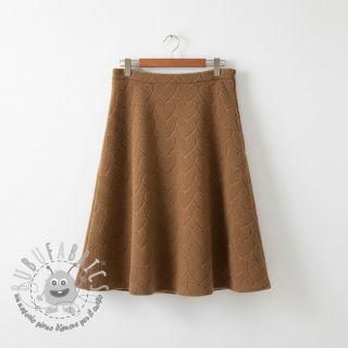 Tessuto per cappotti TEDDY Hearts in hearts brown