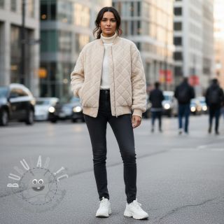 Tessuto per cappotti TEDDY Diamond beige