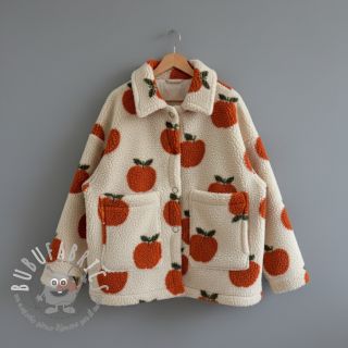 Tessuto per cappotti TEDDY JACQUARD Apples