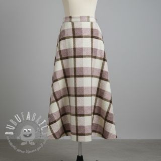 Tessuto per cappotti Bouclé Squares design C