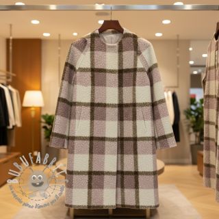 Tessuto per cappotti Bouclé Squares design C