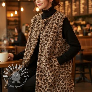 Tessuto per cappotti TEDDY Panthera light sand