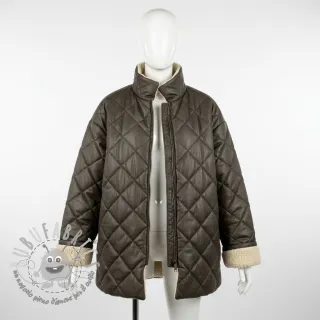 Tessuto per cappotti Vintage Glammy Teddy Lammy grey