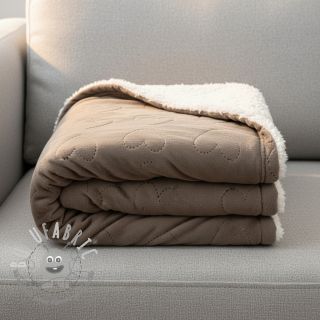 Peluche per neonati TEDDY Hearts taupe