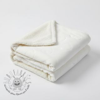 Peluche per neonati TEDDY Hearts off white