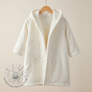 Peluche per neonati TEDDY Hearts off white