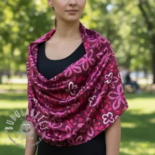 Raso ROYAL MICRO Abstarct bordeaux