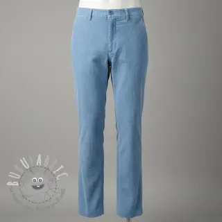 Velluto a coste 6W WASHED STRETCH light blue
