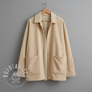 Velluto a coste 6W WASHED STRETCH butter