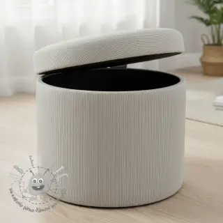 Velluto a coste HUGGY silver